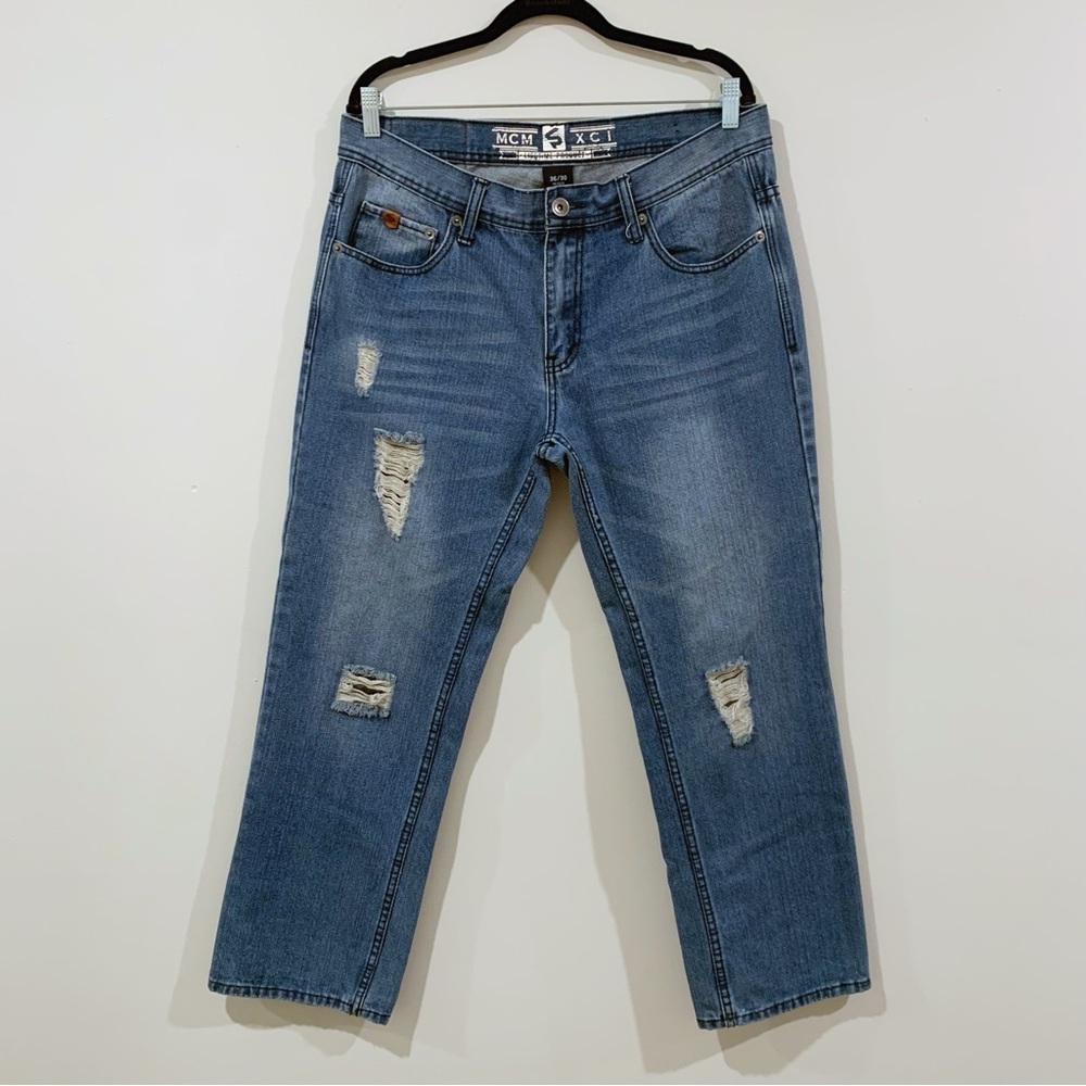 South Pole Vintage MCM XCI Men's Relaxed Blue Jeans 36/30